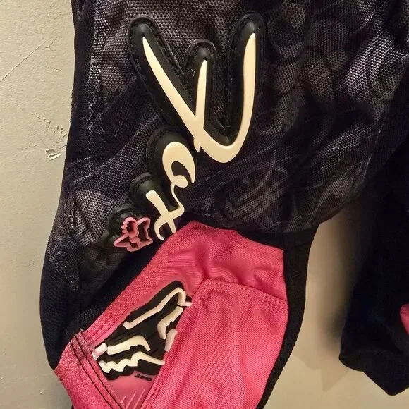 🤎 Fox Kids Motocross Race Pants, Black and Pink